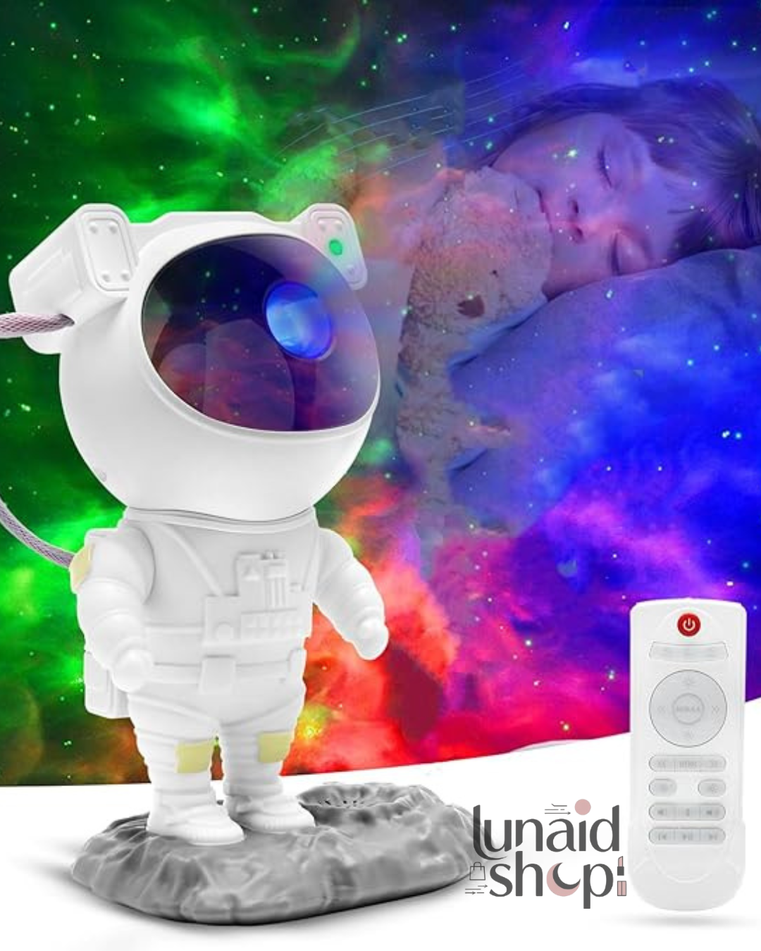 ASTRONAUTA PARLANTE BLUETOOTH + PROYECTOR