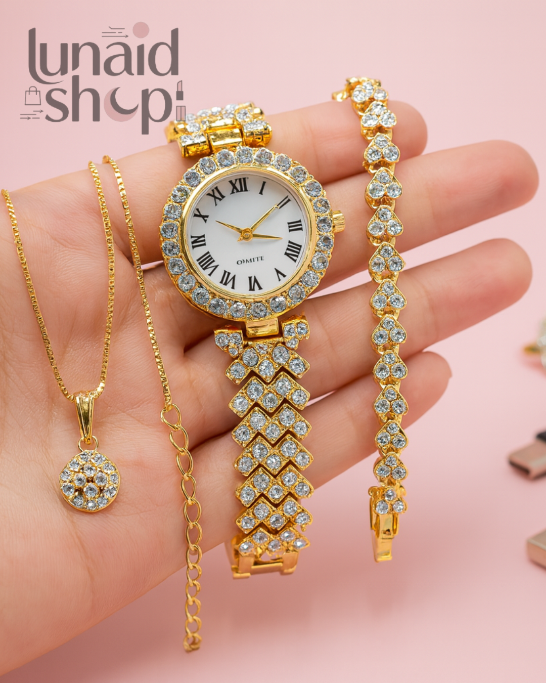 Set Smartwatch A58 Plus – Edición Premium (Rosado) + Accesorios Exclusivos