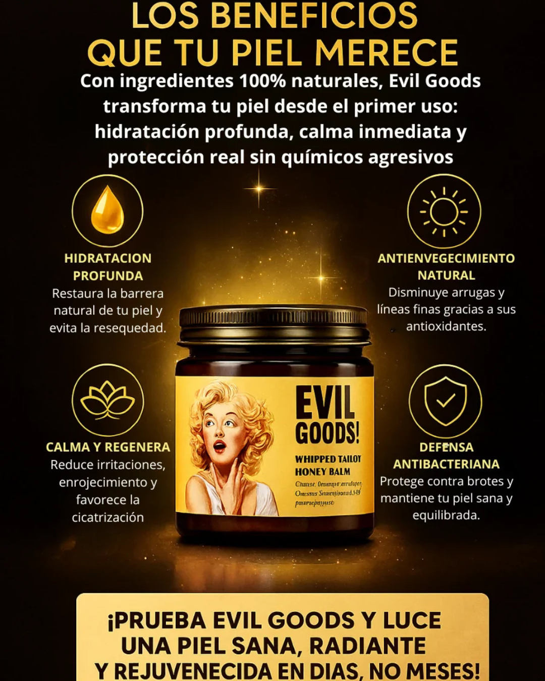 EvilGoods – Bálsamo con Sebo de Res y Miel de Manuka Premium