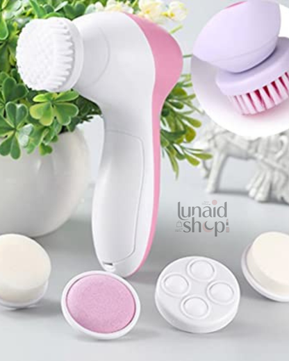 Cepillo Limpiador Facial 5 en 1 – Limpieza Profunda, Exfoliación y Masaje Rejuvenecedor