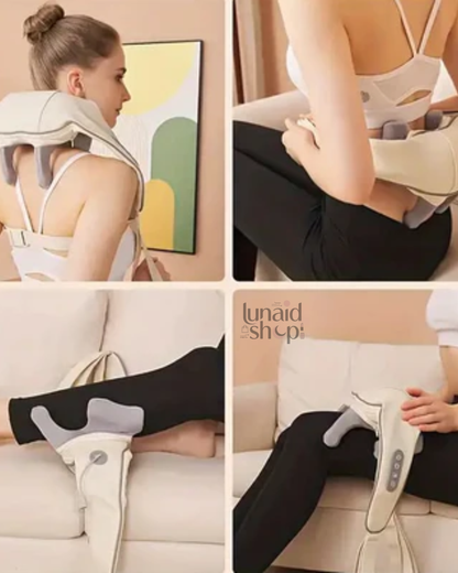 Masajeador de Cuello y Hombro con Calor 5d para Relajar