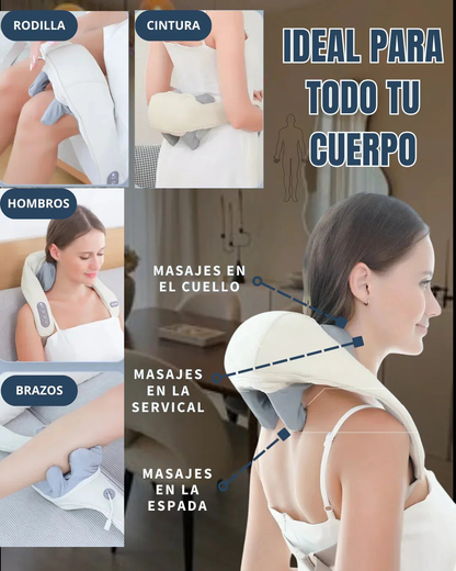 Masajeador de Cuello y Hombro con Calor 5d para Relajar